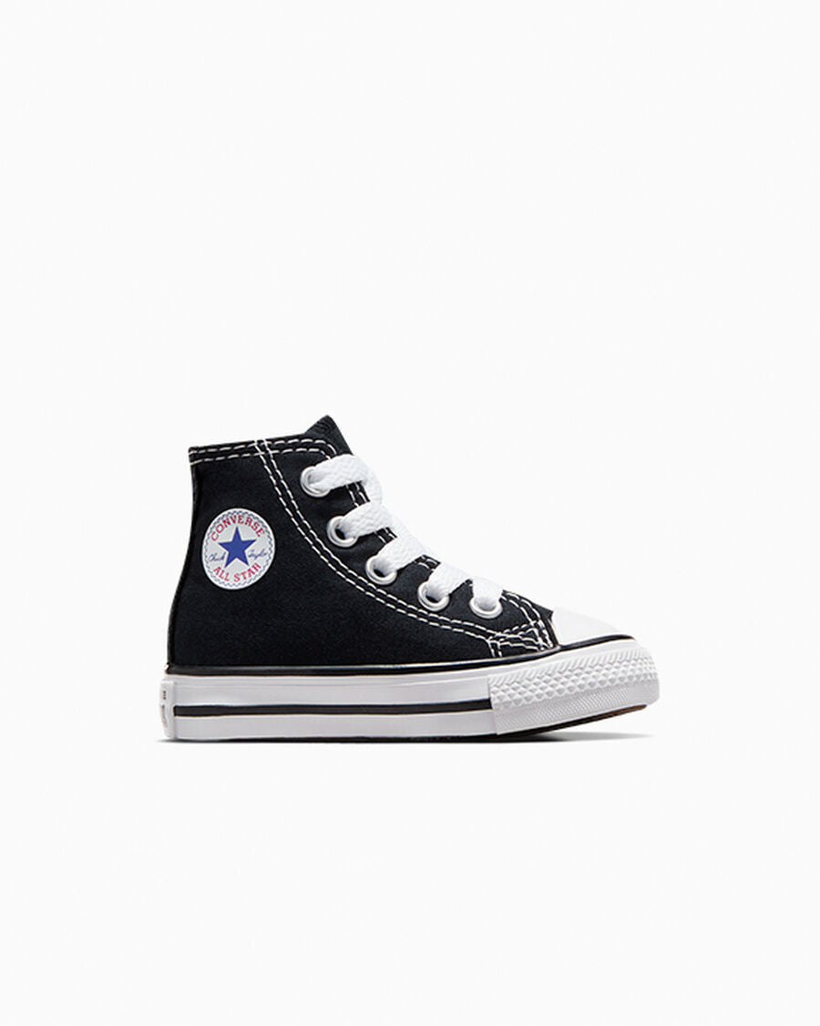 Toddler Canvas High-Top Sneaker - Multiple Colors - Black