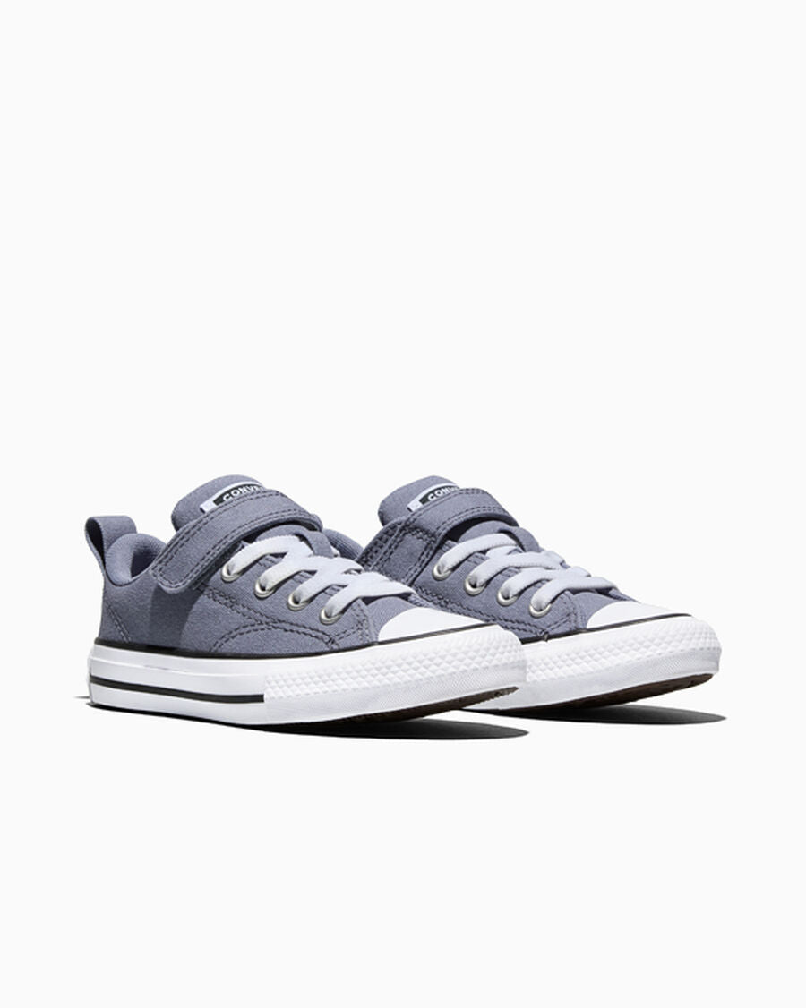 Kids' Canvas Strap Low Top Sneaker - Thunder Whale/White/Black