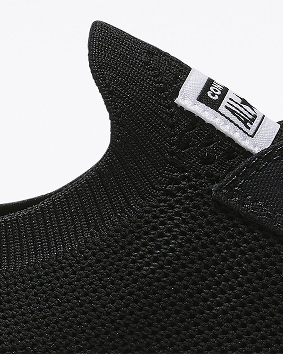 Women's Knit Slip-On Low-Top Sneaker - Black/White/Black