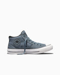 Canvas And Suede Mid Top Sneaker - Grey New World/Black/White