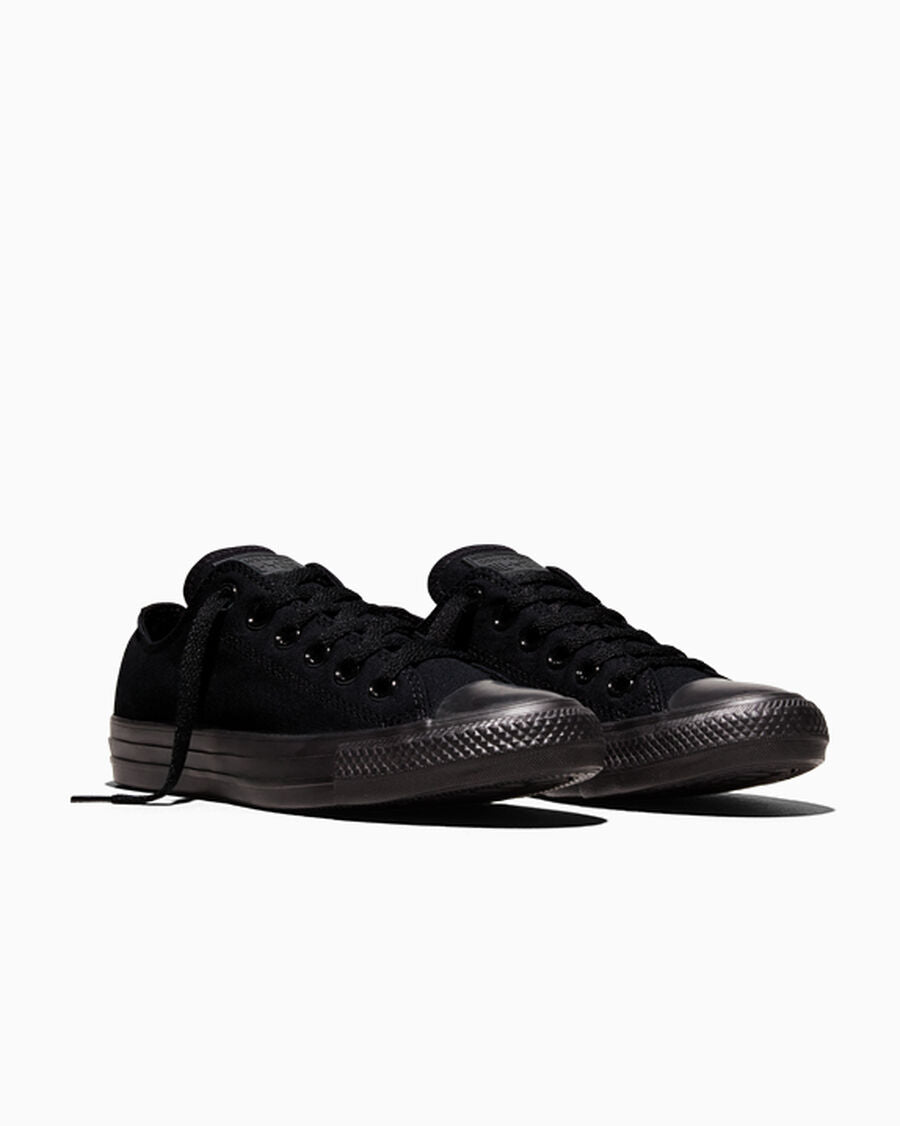 Canvas Low-Top Sneaker - Multiple Colors - Black Monochrome