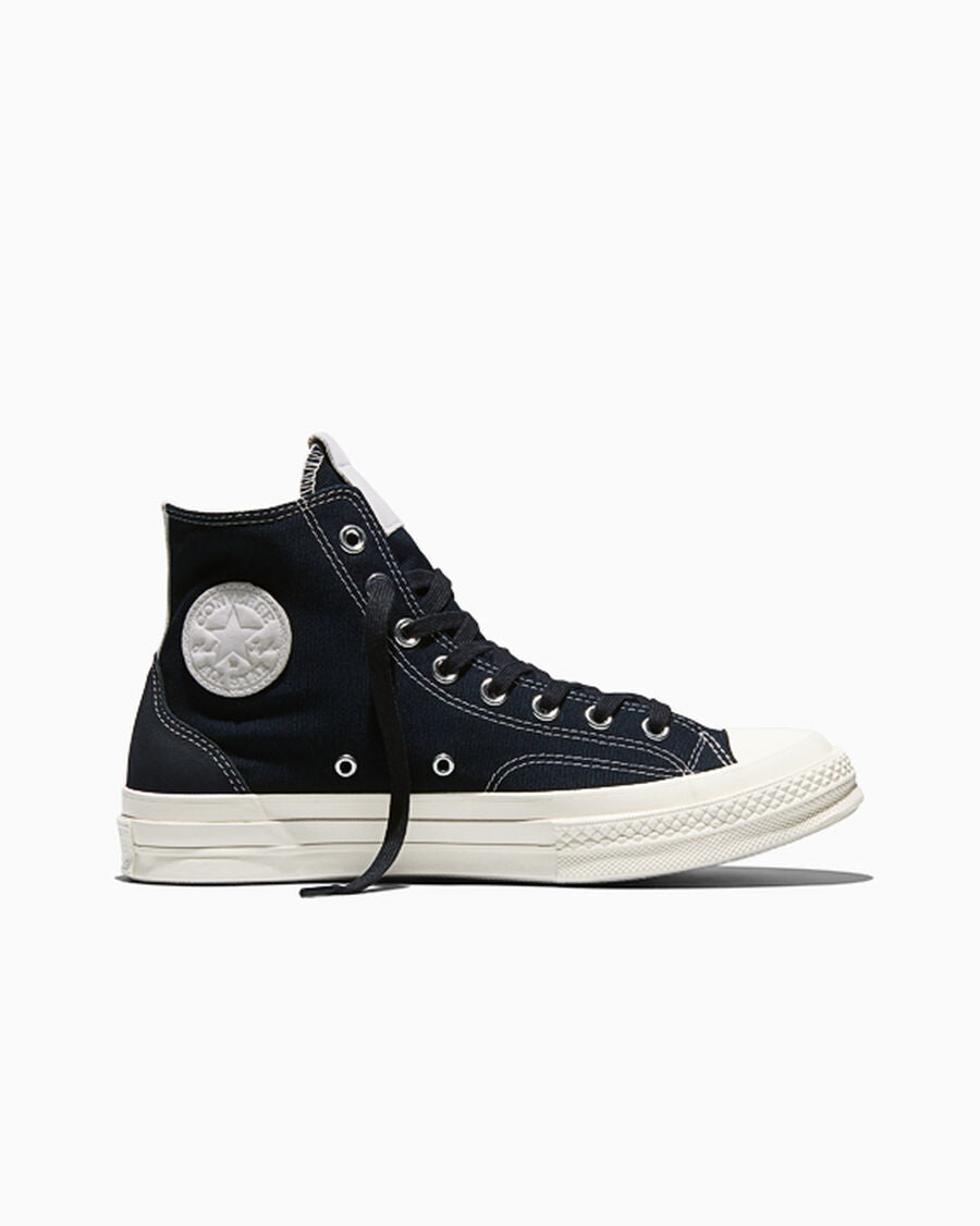 Canvas And Suede High-Top Sneaker - Total Eclipse Black/Egret/Light Grey