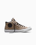 Canvas Mid Top Sneaker - Vintage Cargo/Black/White
