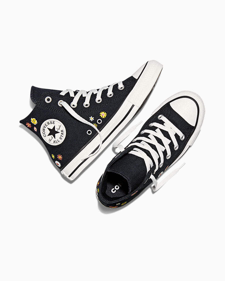 Women's Embroidered Floral Canvas High Top