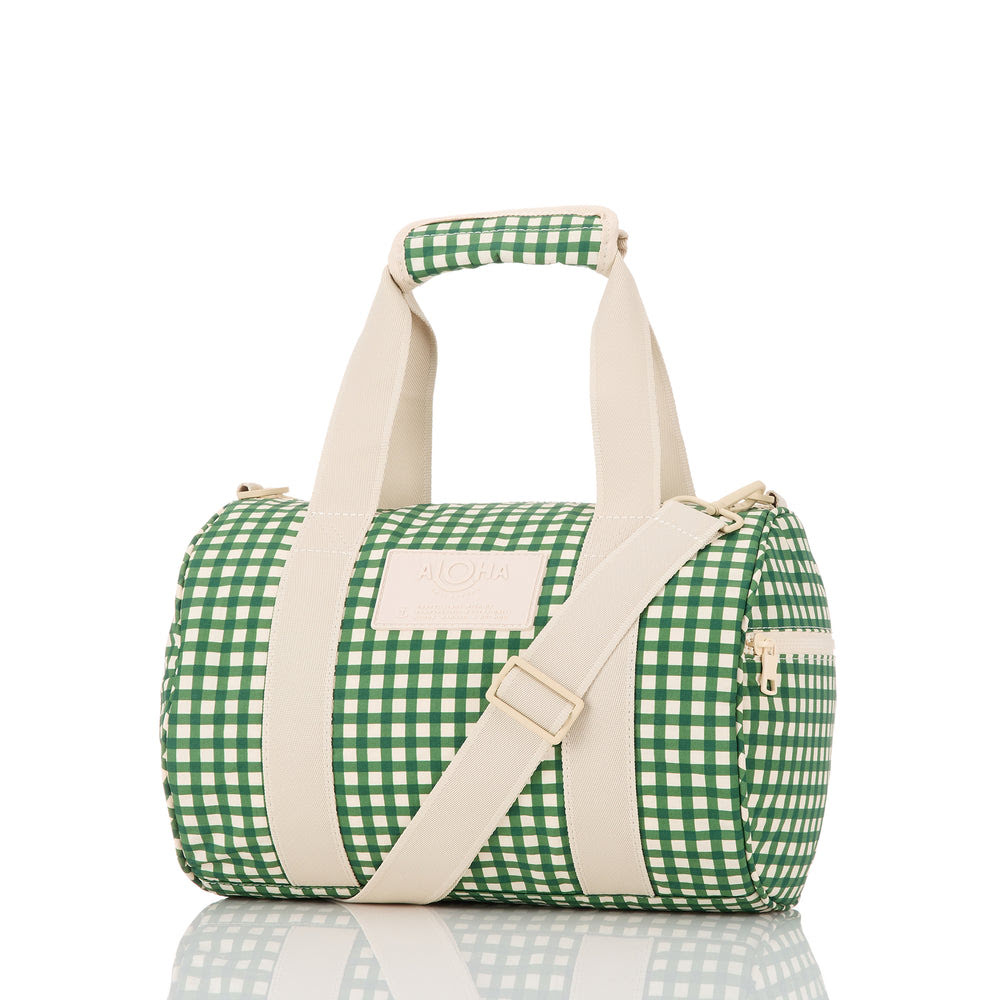 Ripstop Nylon Mini Duffle - Plaid