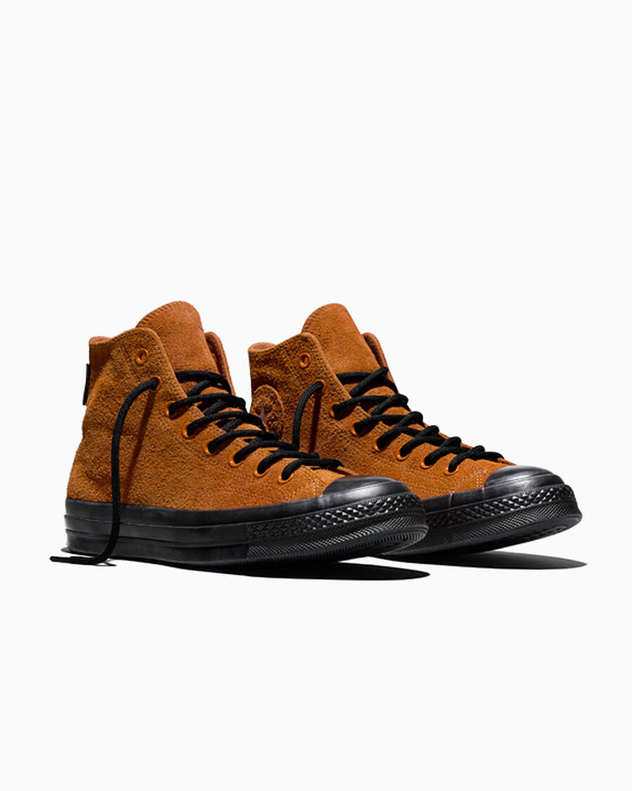 Water-Resistant Suede High Top Sneaker - Black - Rusted Bolt/Rusted Bolt/Black
