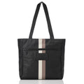 Structured Nylon Tote - Striped