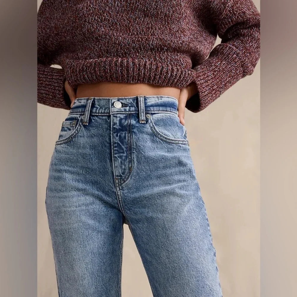 Light Wash High Rise Boot Cut Jean