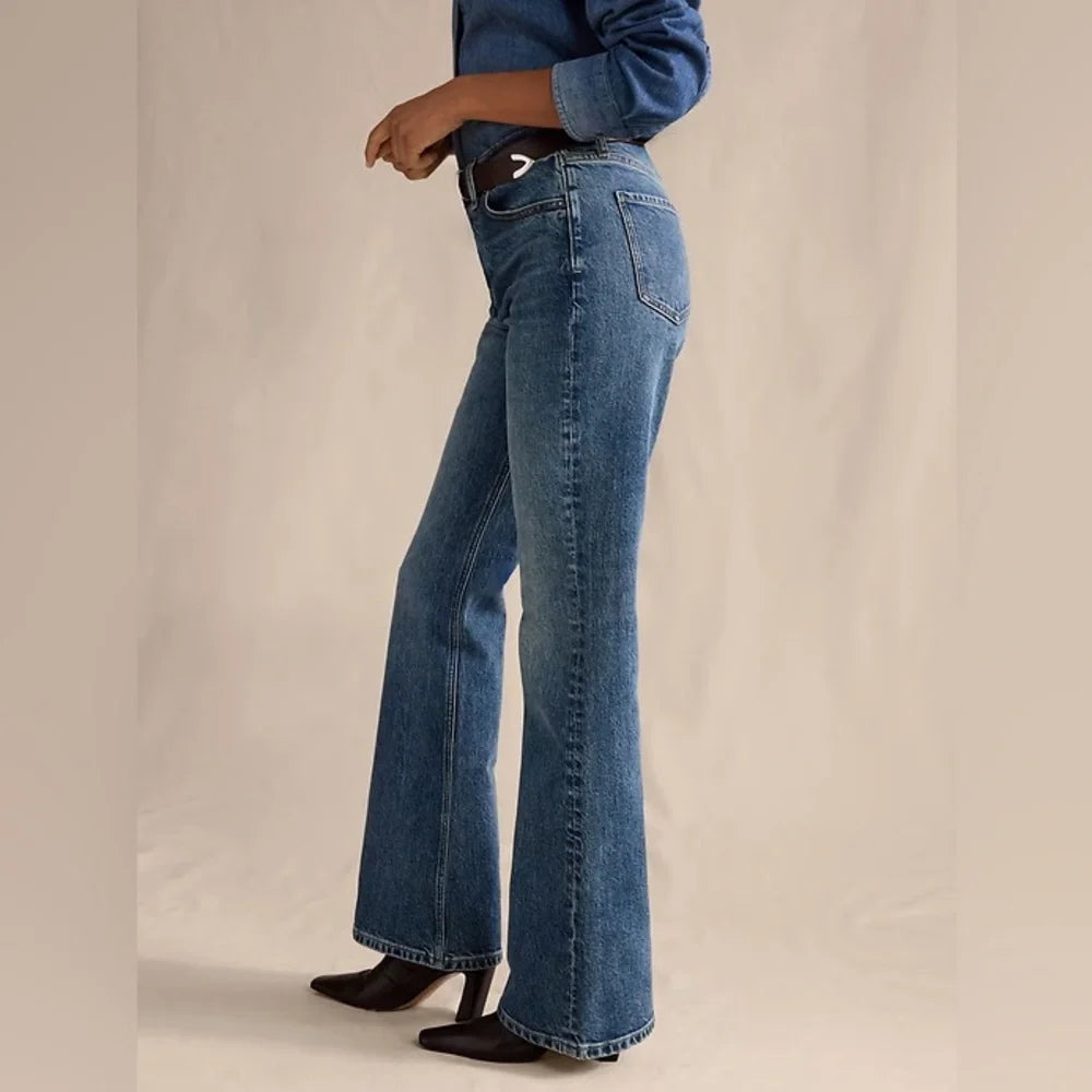 Light Wash High Rise Boot Cut Jean