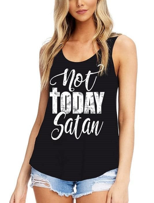 Not Today Satan Tank Top