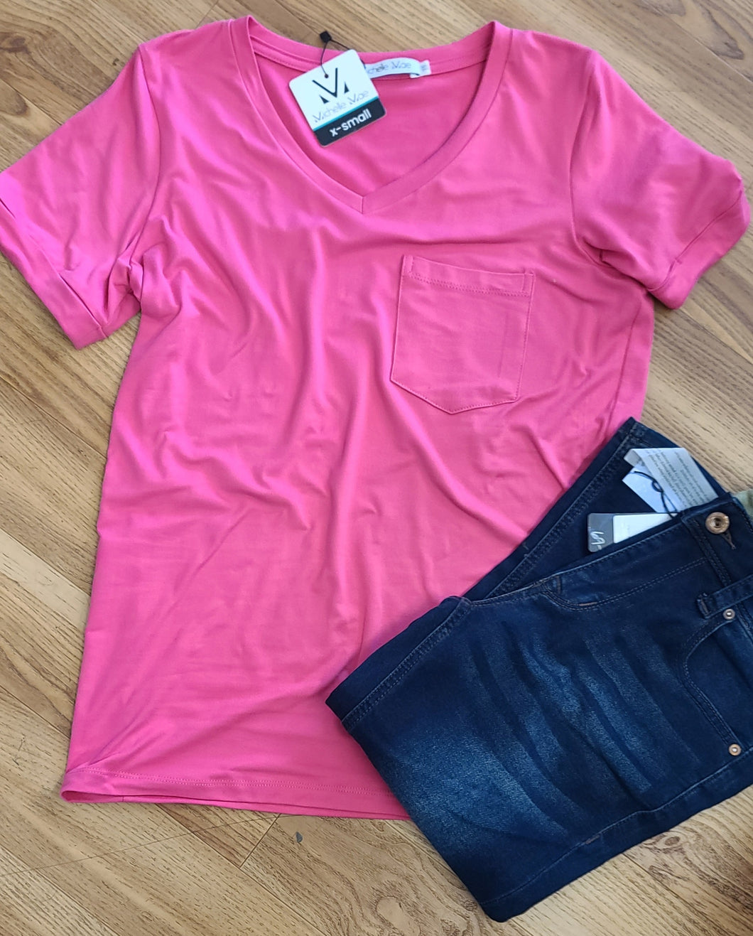 PINK SHORT SLEEVE TOP