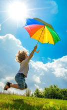 Load image into Gallery viewer, CHILDRENS RAINBOW UMBRELLA
