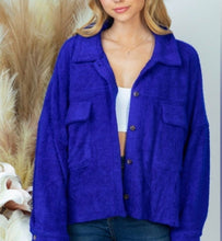 Load image into Gallery viewer, BEAUTIFUL ROYAL BLUE SHACKET
