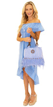 Load image into Gallery viewer, &#39;OCTAVIA&#39; Blue Cotton Bag
