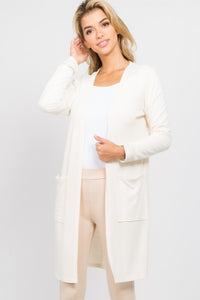 Womans long sleeve Ivory cardigan
