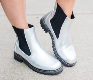 CORKY BOOTS  SILVER