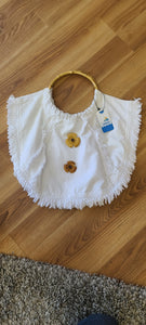'OCTAVIA' white cotton bag