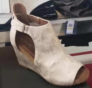 Corky's Gold Starburst Wedge  Shoe